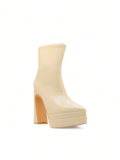 Bottines Plateforme Matte Noir, Haut Talon bloc – Sélection Halloween