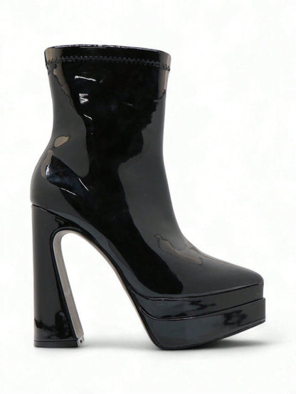 Bottines à Plateforme Verni Fuchsia, Haut Talon bloc – Sélection Halloween