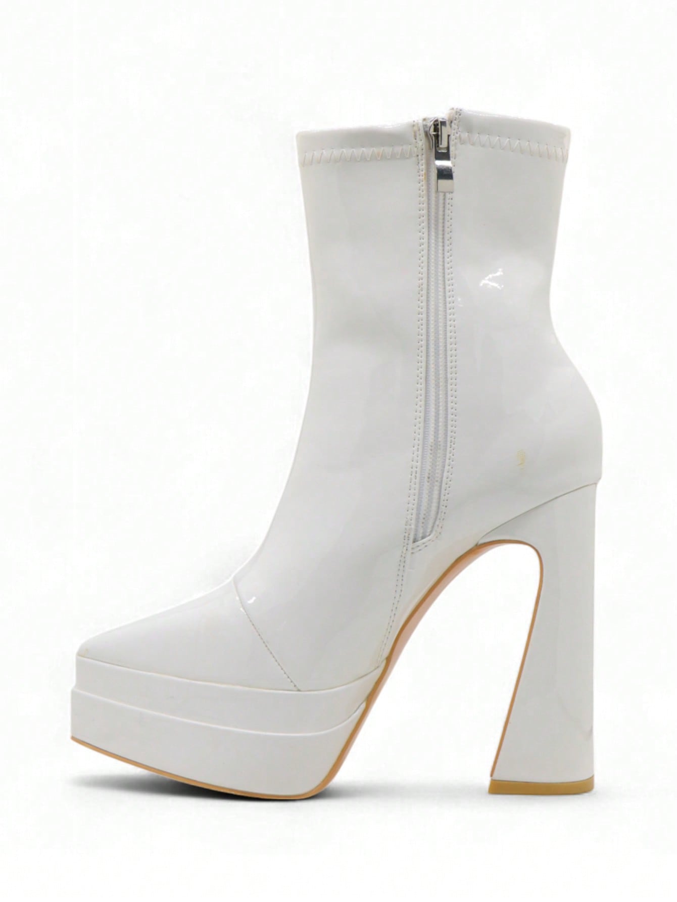 Bottines à Plateforme Verni Fuchsia, Haut Talon bloc – Sélection Halloween