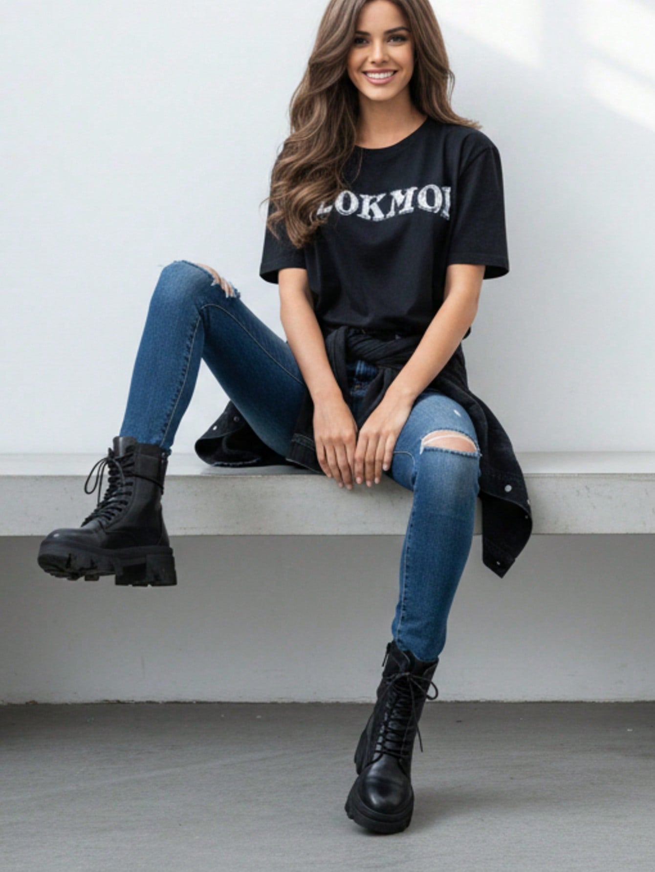 Bottes de cheville à lacets unisexes rétro avec semelle épaisse, convenant pour l'extérieur, les voyages, les festivals, l'automne/l'hiver