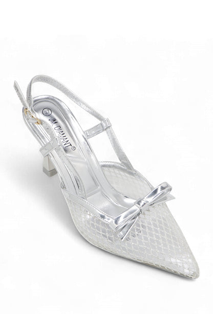 Escarpin Élise - Escarpins à Bout Pointu et Nœud Décoratif