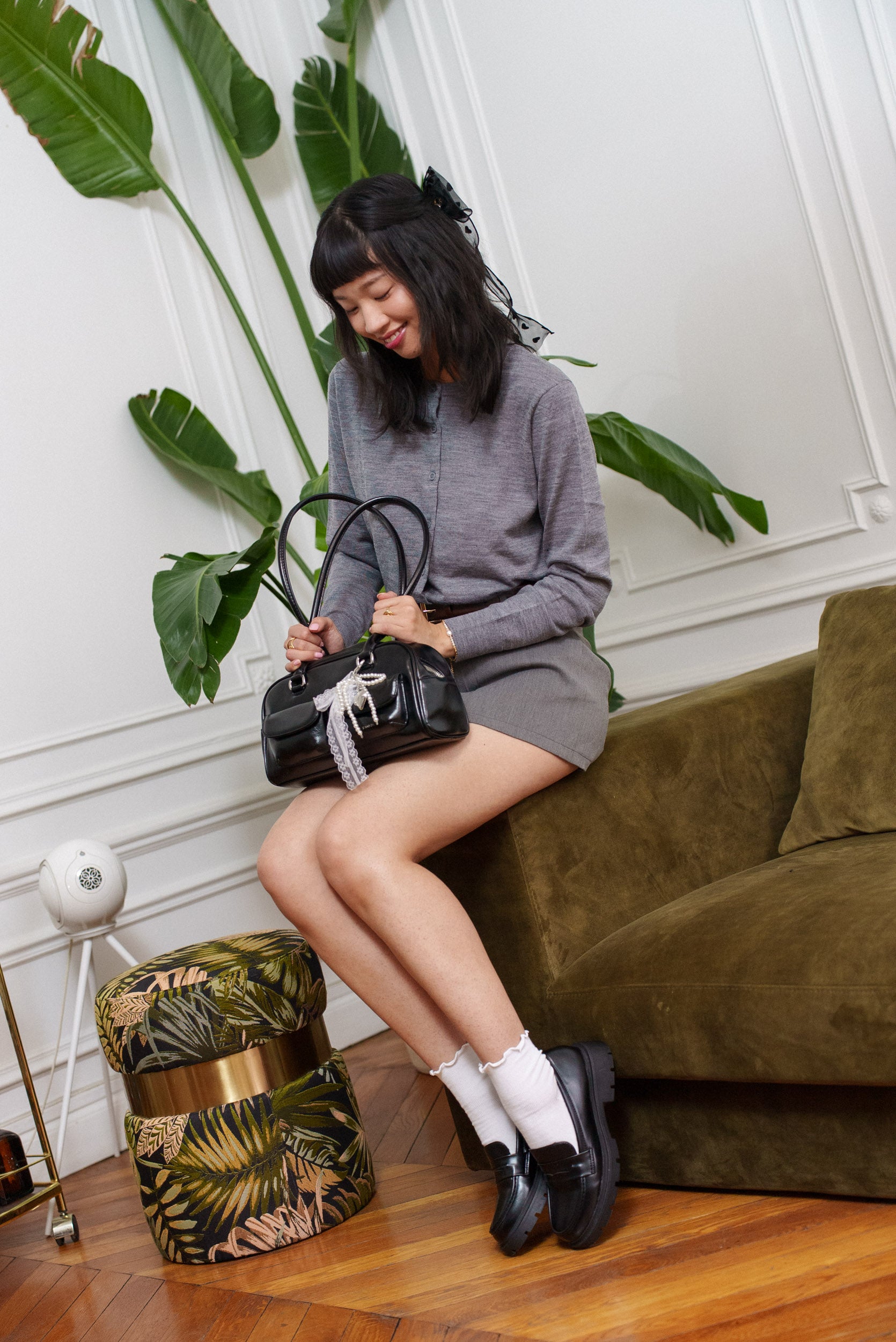 Mocassins en cuir matte