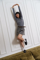 Mocassins en cuir matte