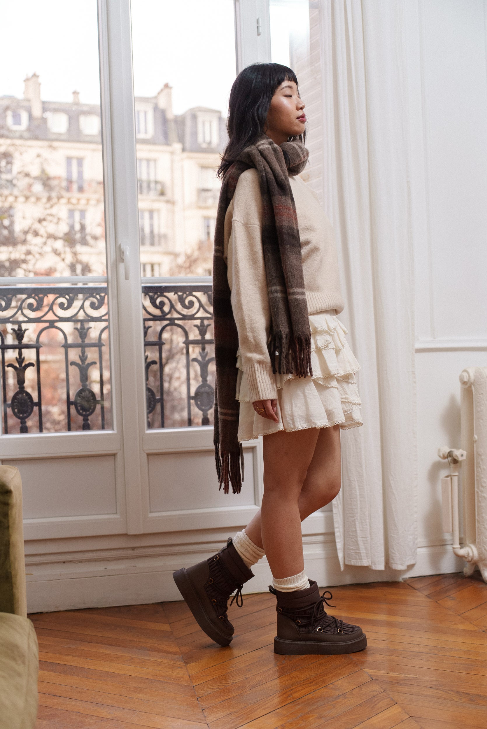 Bottes après-ski matelassées à plateformes