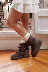 Bottes après-ski matelassées à plateformes