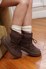 Bottes après-ski matelassées à plateformes