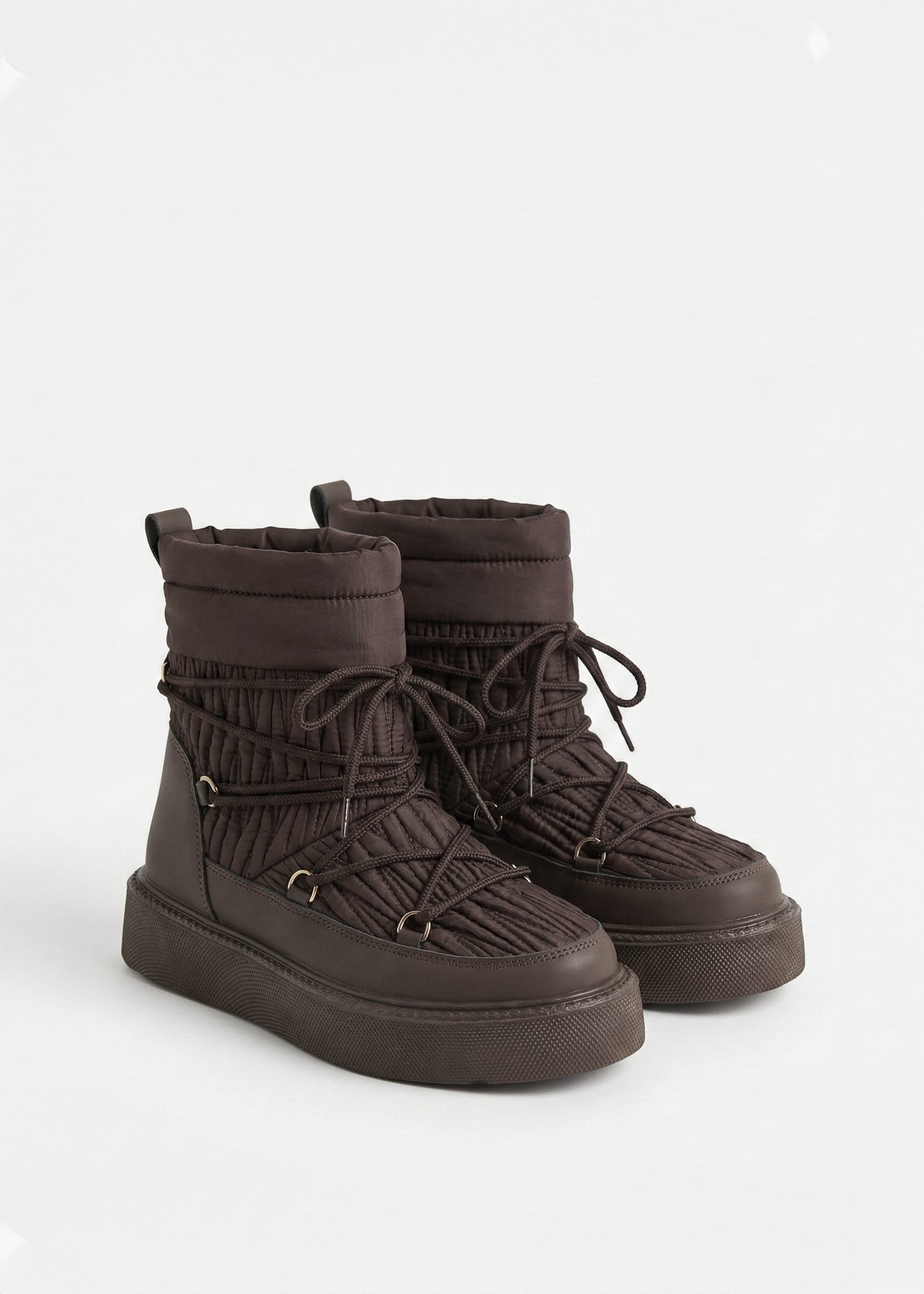 Bottes après-ski matelassées à plateformes