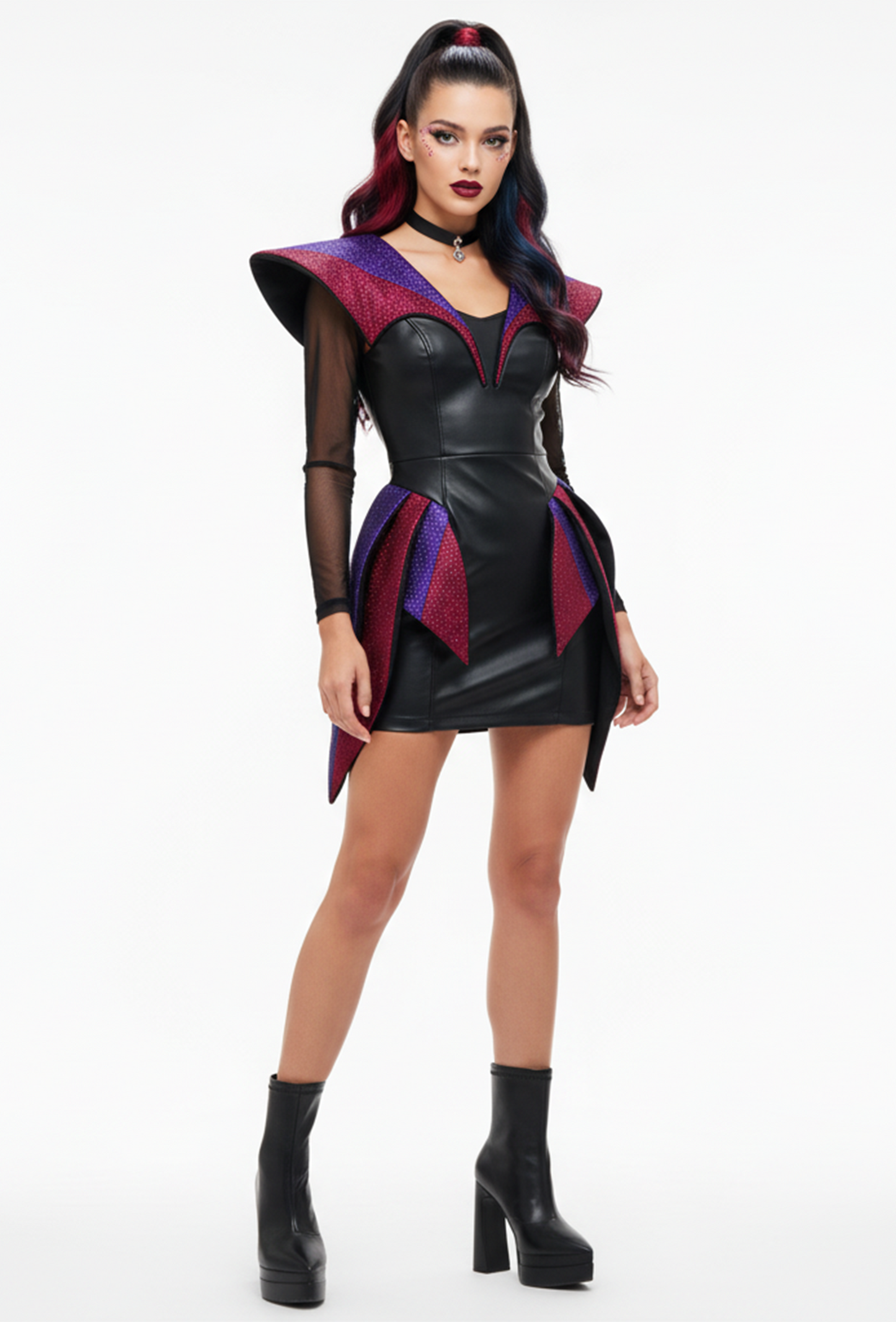 Bottines Plateforme Matte Noir, Haut Talon bloc – Sélection Halloween