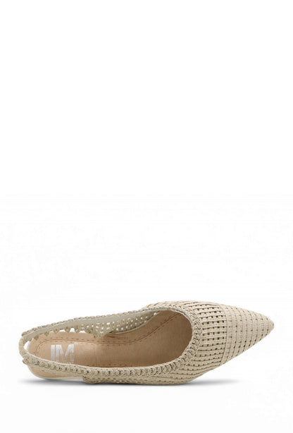 Ballerines Iris Slingback "Golden Radiance" - L'Éclat Discret à Vos Pieds