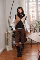 Santiags suédine à strass